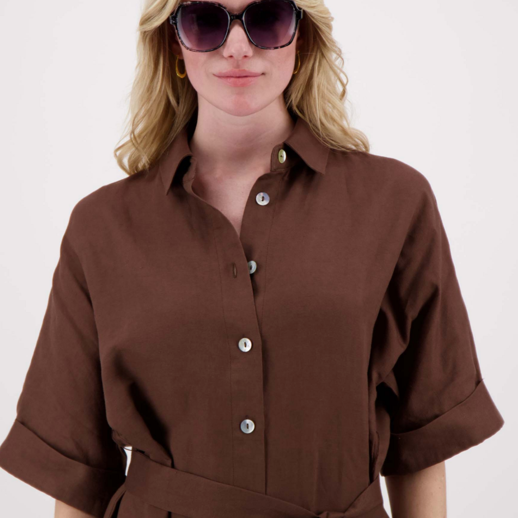 ZUSSS ZUSSS - Zonnebril groot met panter patroon incl koker