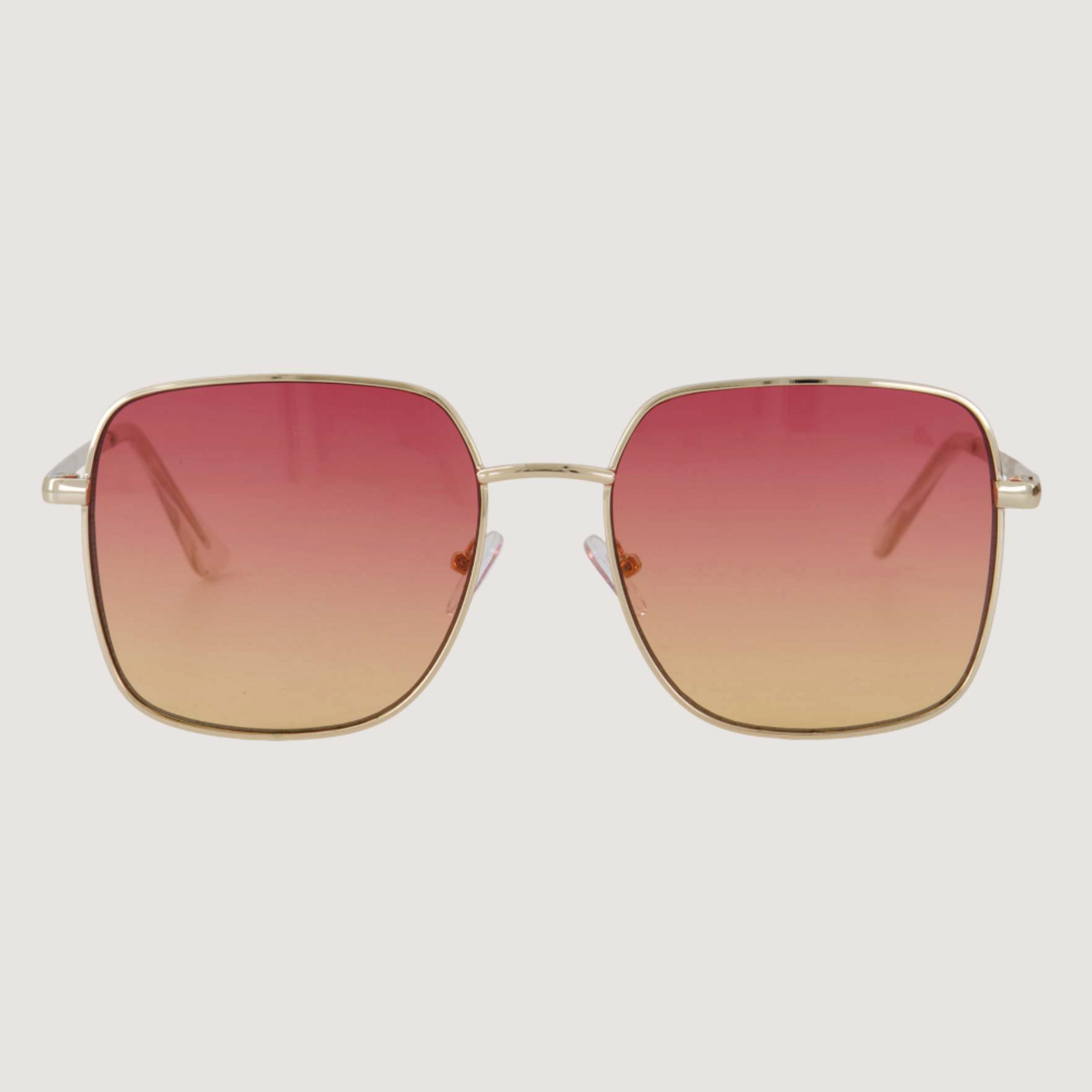 ZUSSS ZUSSS - Piloot zonnebril met gekleurde glazen incl koker