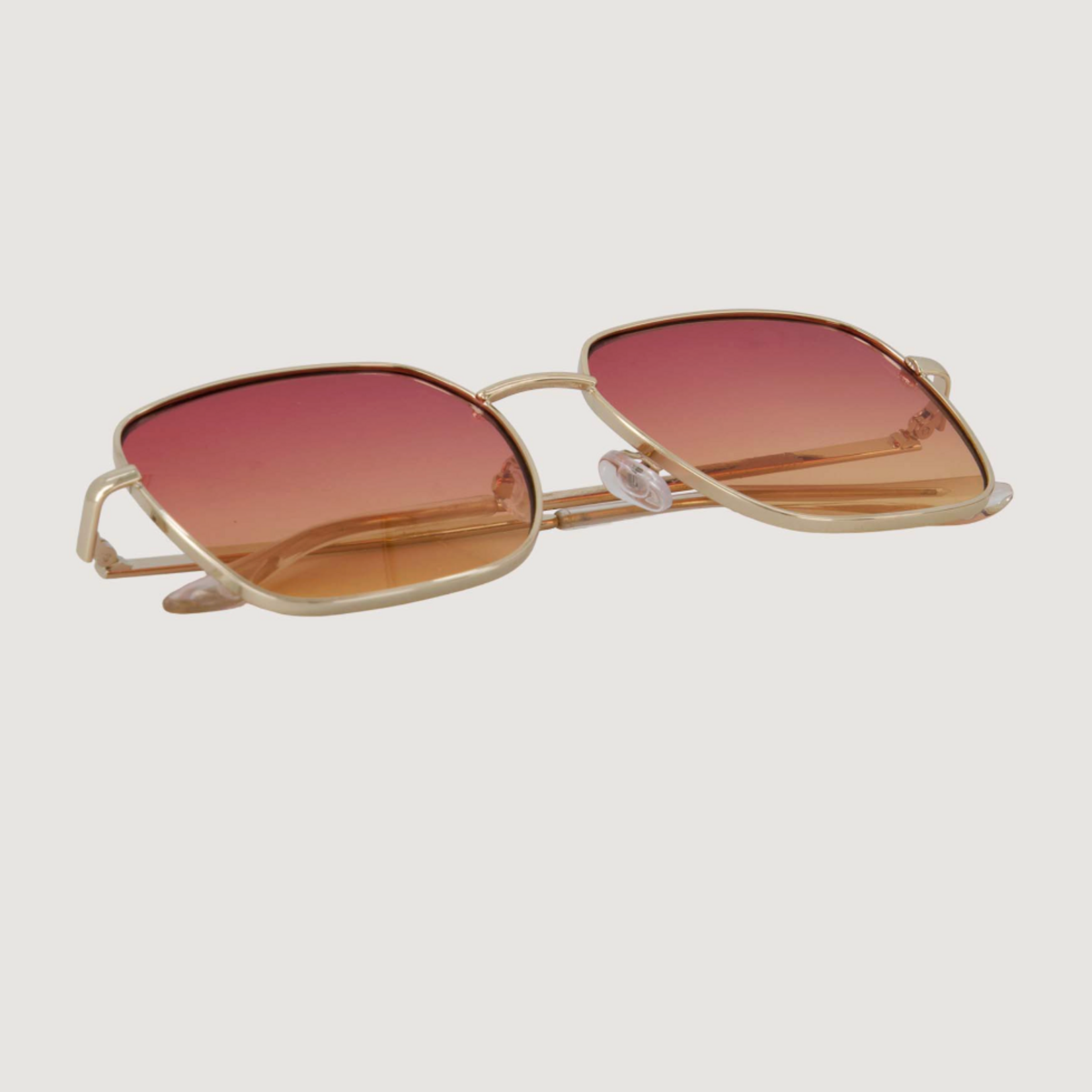 ZUSSS ZUSSS - Piloot zonnebril met gekleurde glazen incl koker