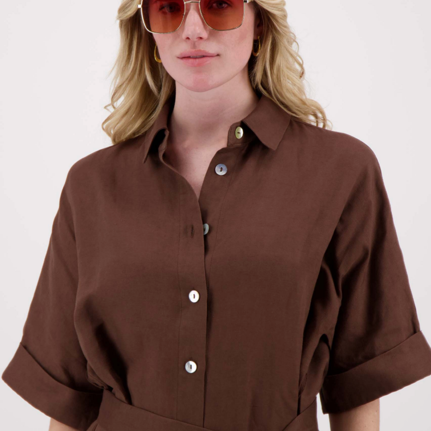 ZUSSS ZUSSS - Piloot zonnebril met gekleurde glazen incl koker