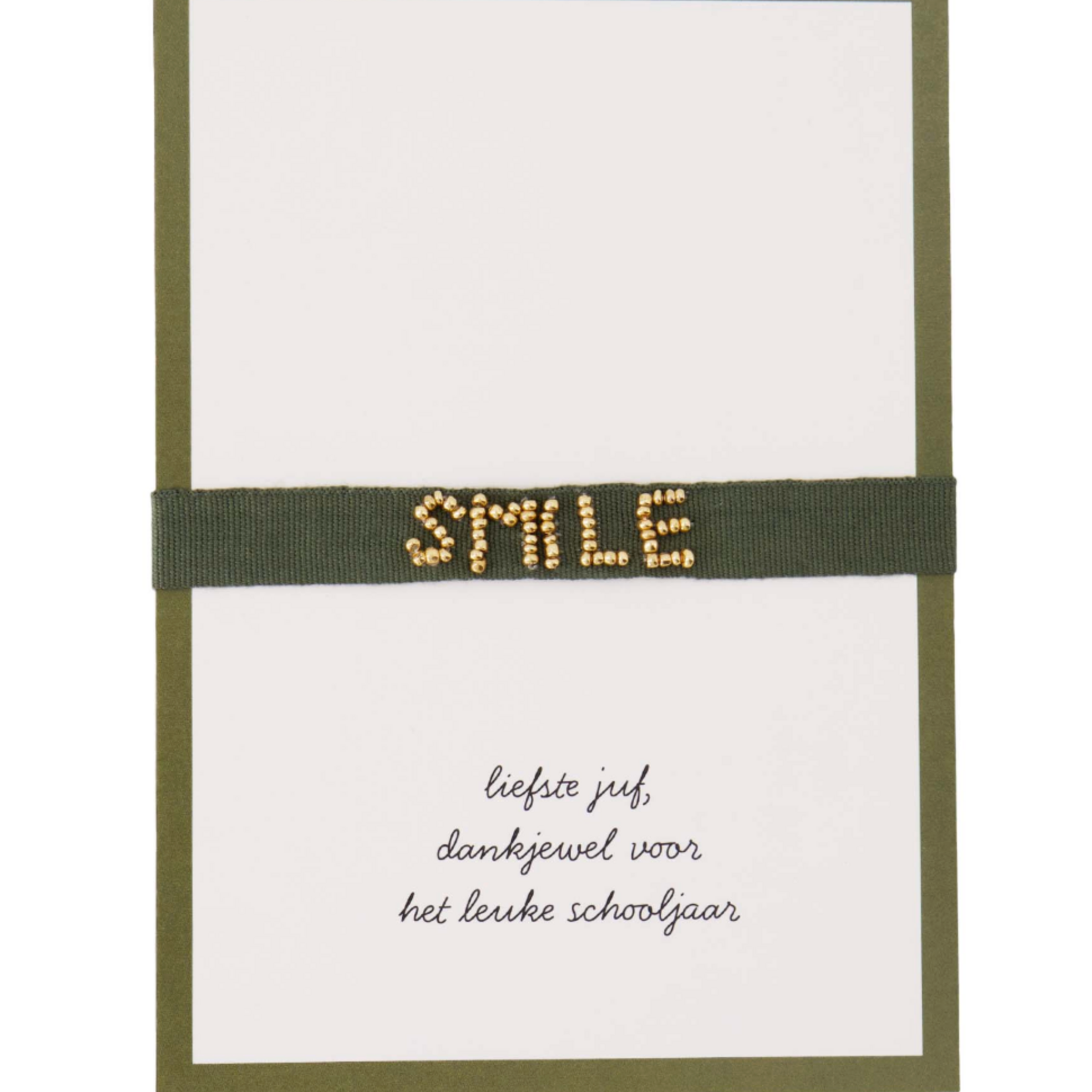 ZUSSS ZUSSS - Ansichtkaart armbandje liefste juf