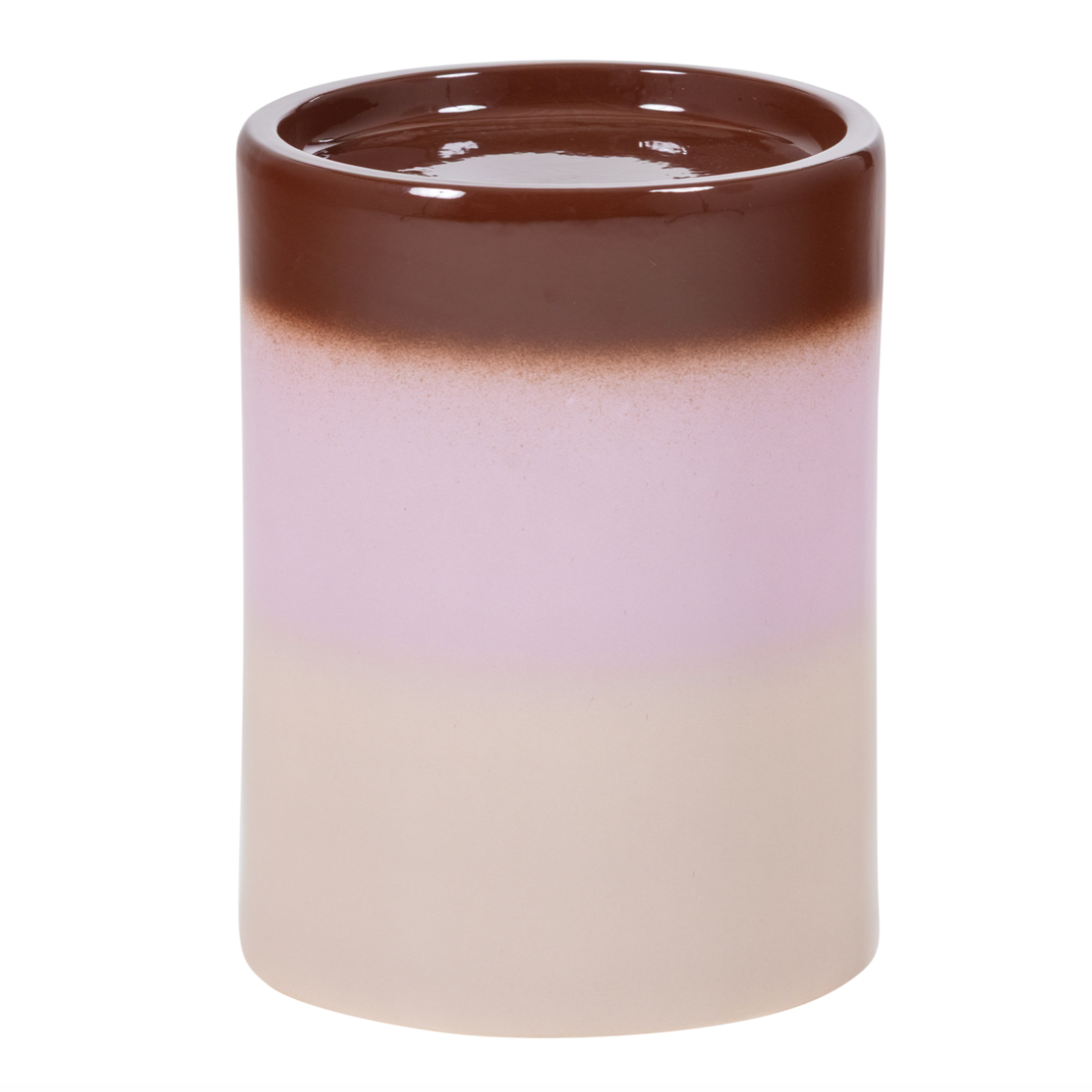 WOOOD EXCLUSIVE WOOOD - Ollo decoratieve bijzettafel Ø35X44cm keramiek roze/bruin