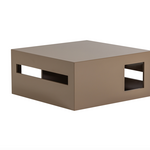 VTWONEN VTWONEN - Salontafel Modern MDF hout hoogglans zand H40xB88xD88 cm