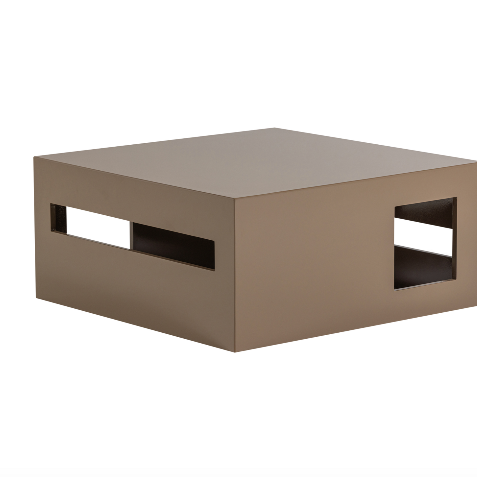 VTWONEN VTWONEN - Salontafel Modern MDF hout hoogglans zand H40xB88xD88 cm