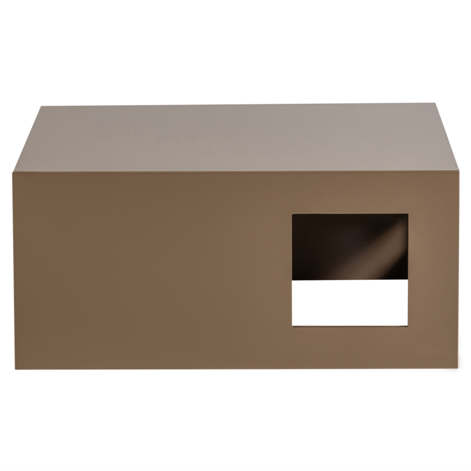 VTWONEN VTWONEN - Salontafel Modern MDF hout hoogglans zand H40xB88xD88 cm