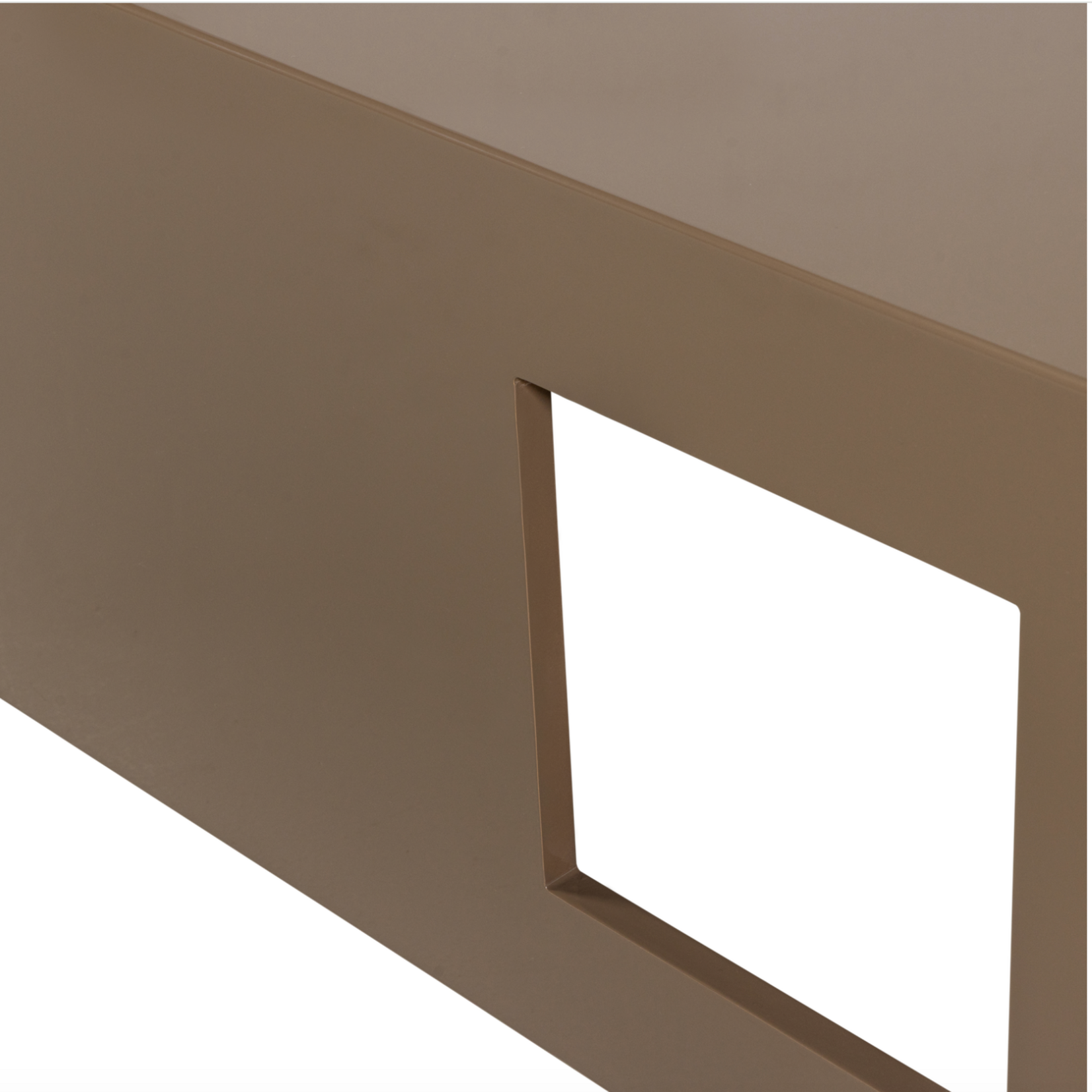 VTWONEN VTWONEN - Salontafel Modern MDF hout hoogglans zand H40xB88xD88 cm