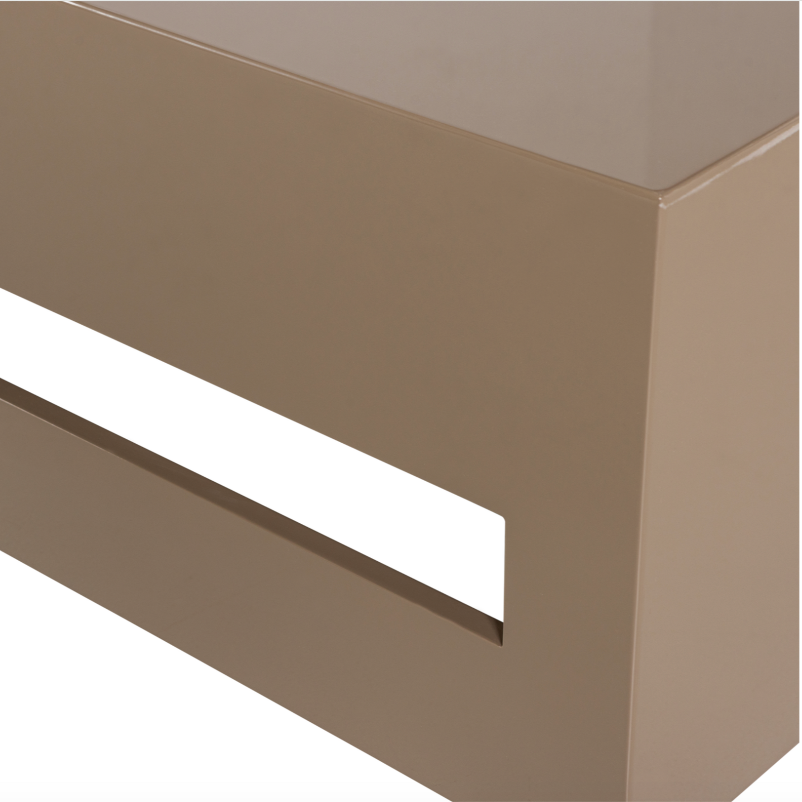 VTWONEN VTWONEN - Salontafel Modern MDF hout hoogglans zand H40xB88xD88 cm