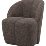 WOOOD EXCLUSIVE MOJO - Draaifauteuil wollig bruin
