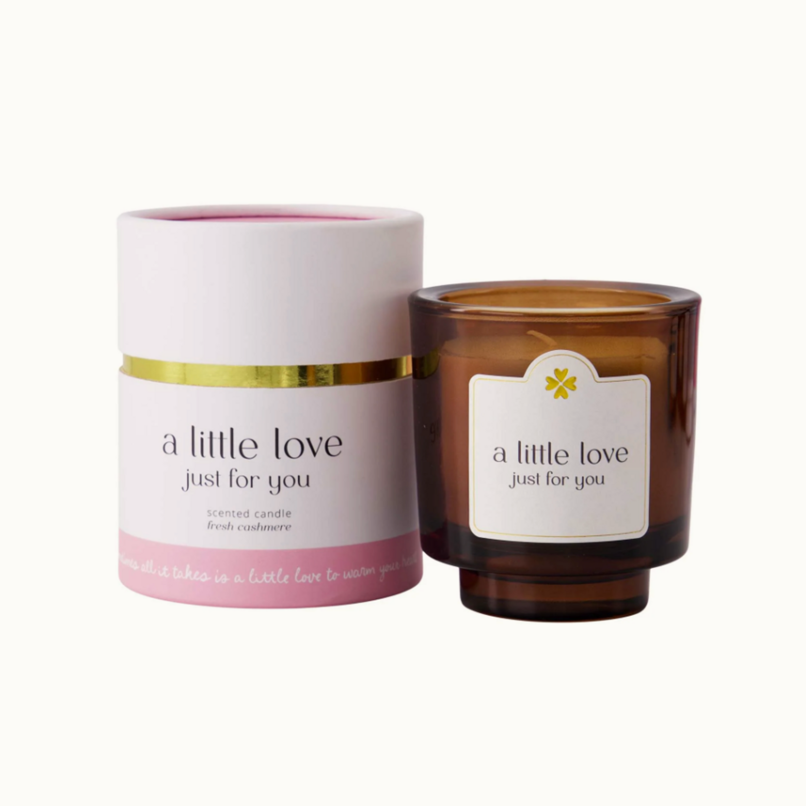 ZUSSS ZUSSS - Geurkaars in koker a little love just for you  white/pink