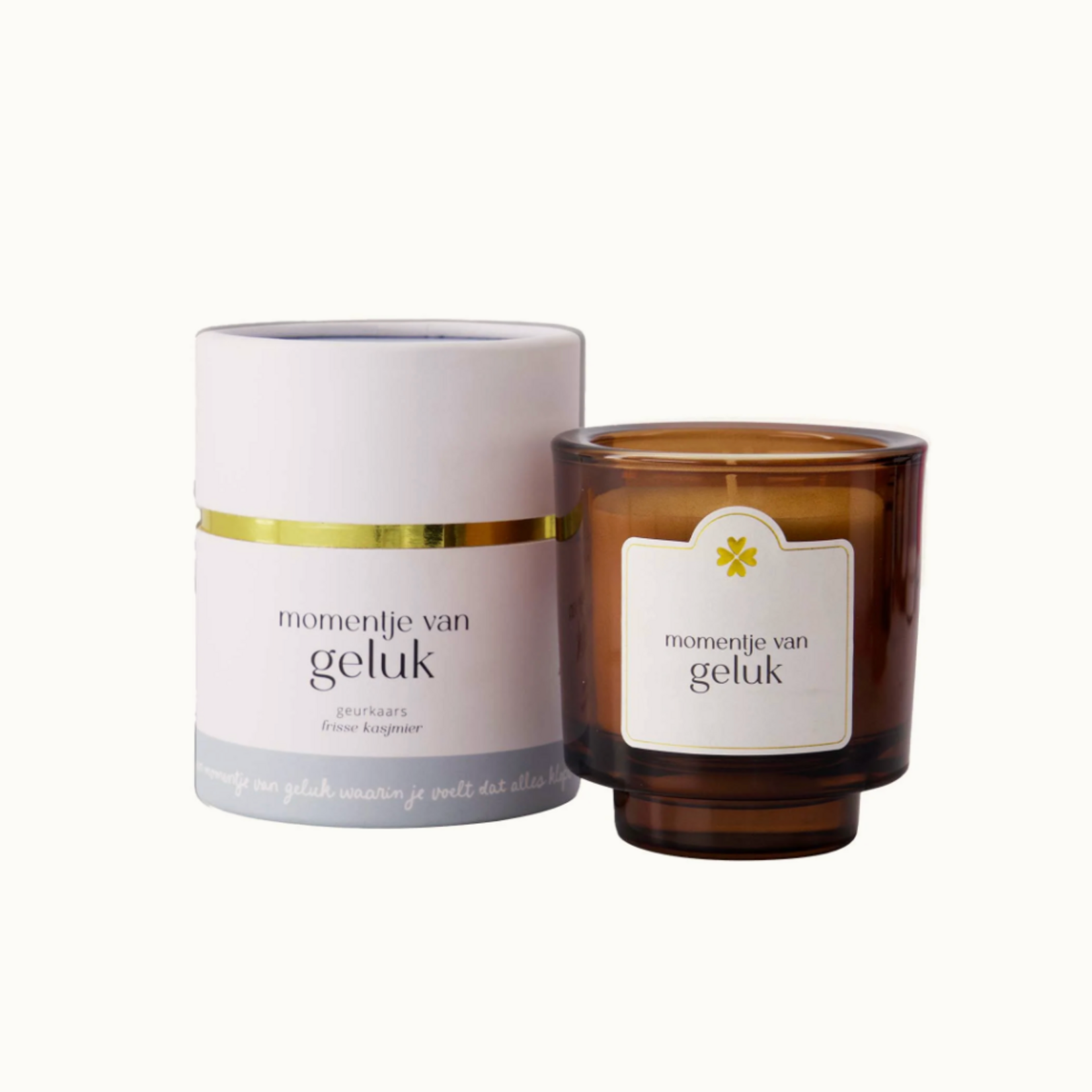ZUSSS ZUSSS - Geurkaars in koker momentje van geluk white/ash blue