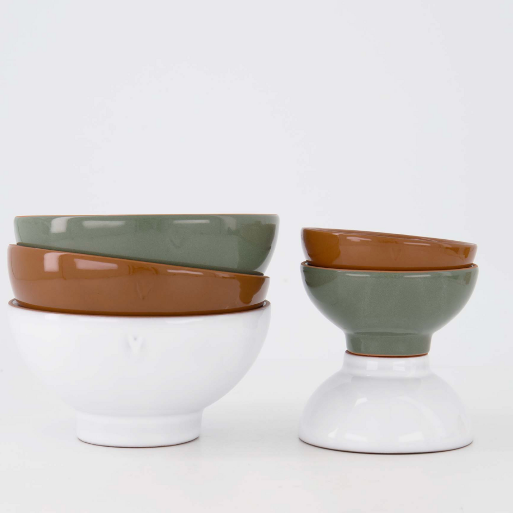 ZUSSS ZUSSS - Schaaltje terracotta hartje white