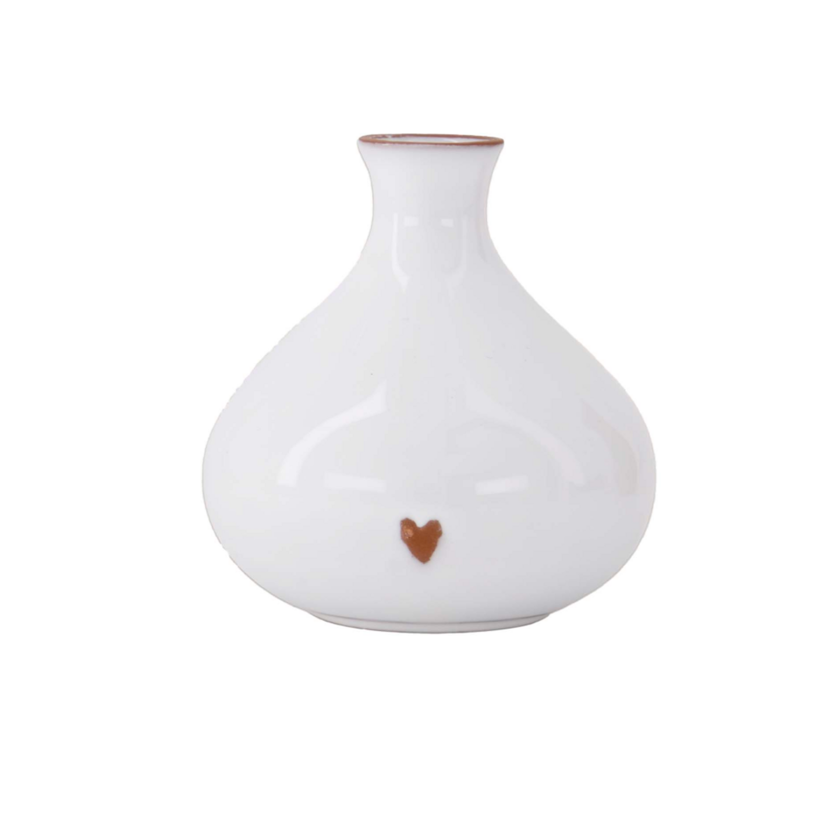 ZUSSS ZUSSS - Vaasje terracotta hartje White