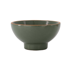 ZUSSS ZUSSS - Kom terracotta hartje dark green
