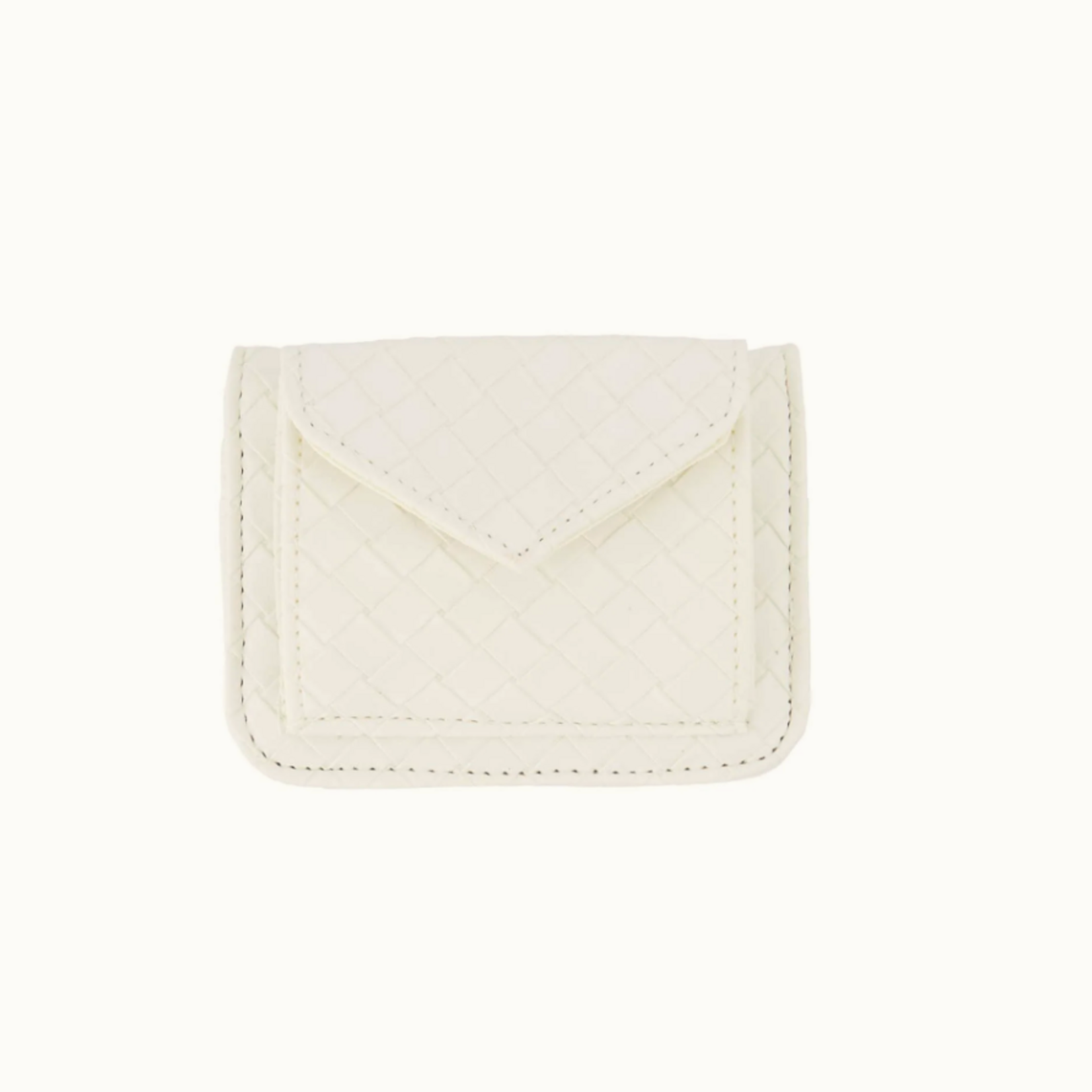 ZUSSS ZUSSS - Pashouder gevlochten off-white