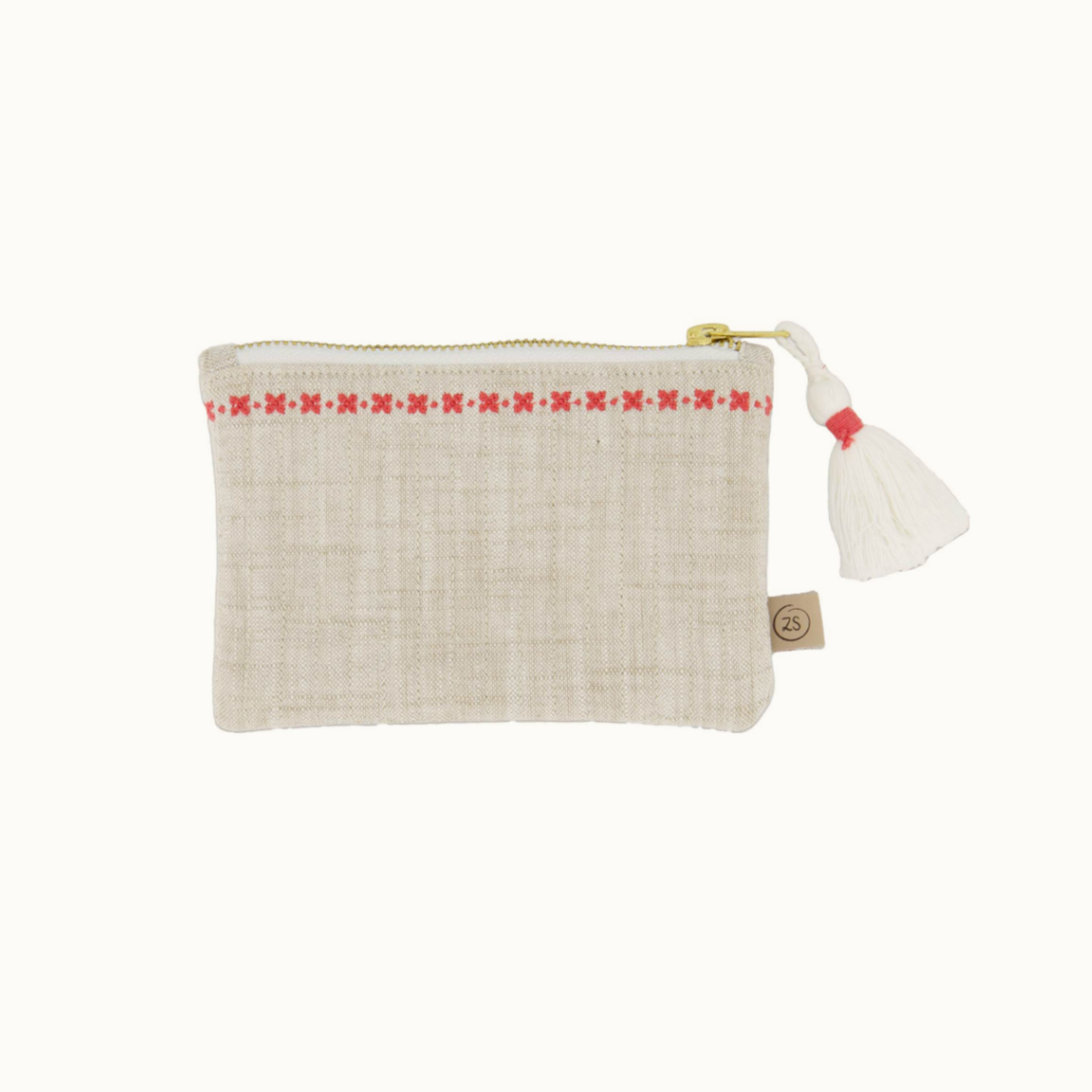 ZUSSS ZUSSS - Etui momentje van geluk off white/rood