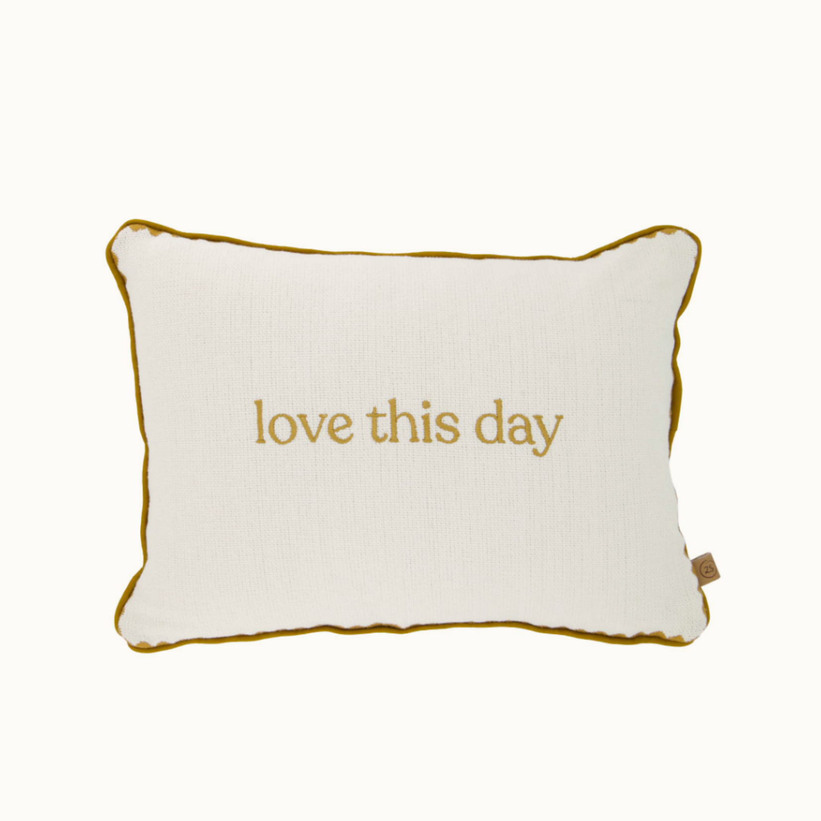 ZUSSS ZUSSS - Kussen love this day 35x25cm wit/goud