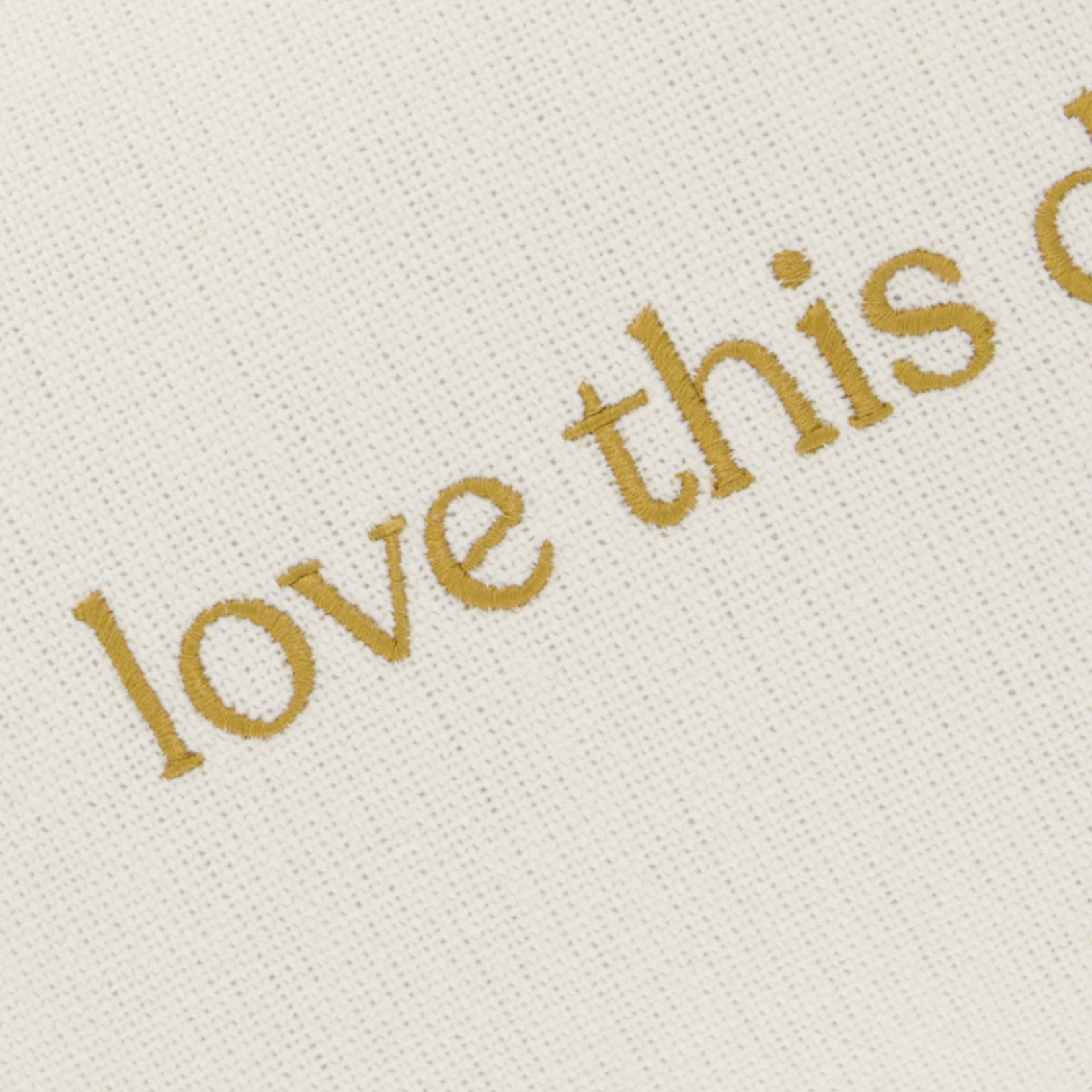 ZUSSS ZUSSS - Kussen love this day 35x25cm wit/goud