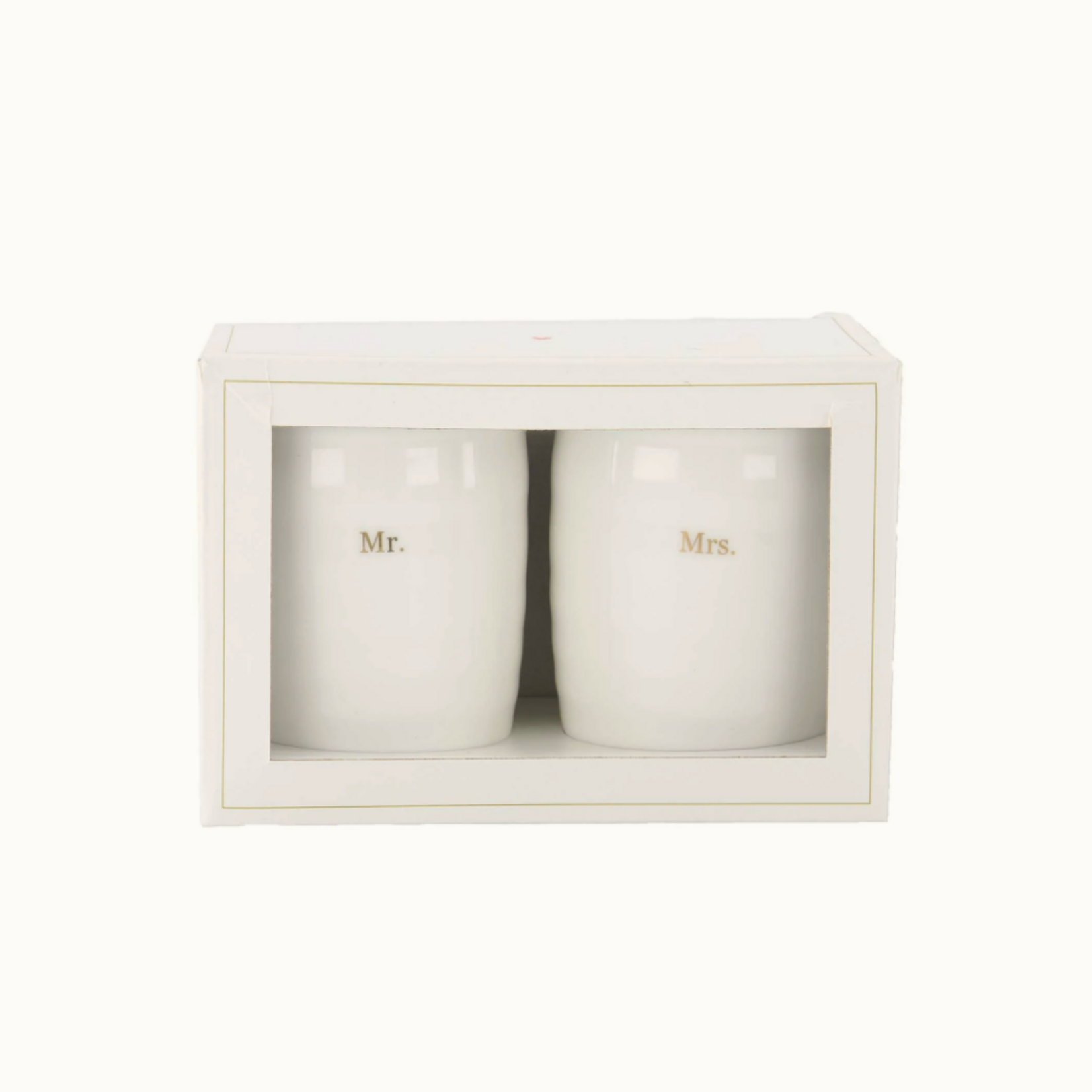 ZUSSS ZUSSS - Set van 2 mokken Mr & Mrs wit/goud
