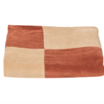WOOOD EXCLUSIVE WOOOD - Plaid Zena 130X170 CM velvet roestbruin/beige