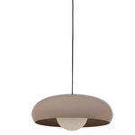 WOOOD EXCLUSIVE WOOOD - Hanglamp Tivo rond metaal hoogglans zand