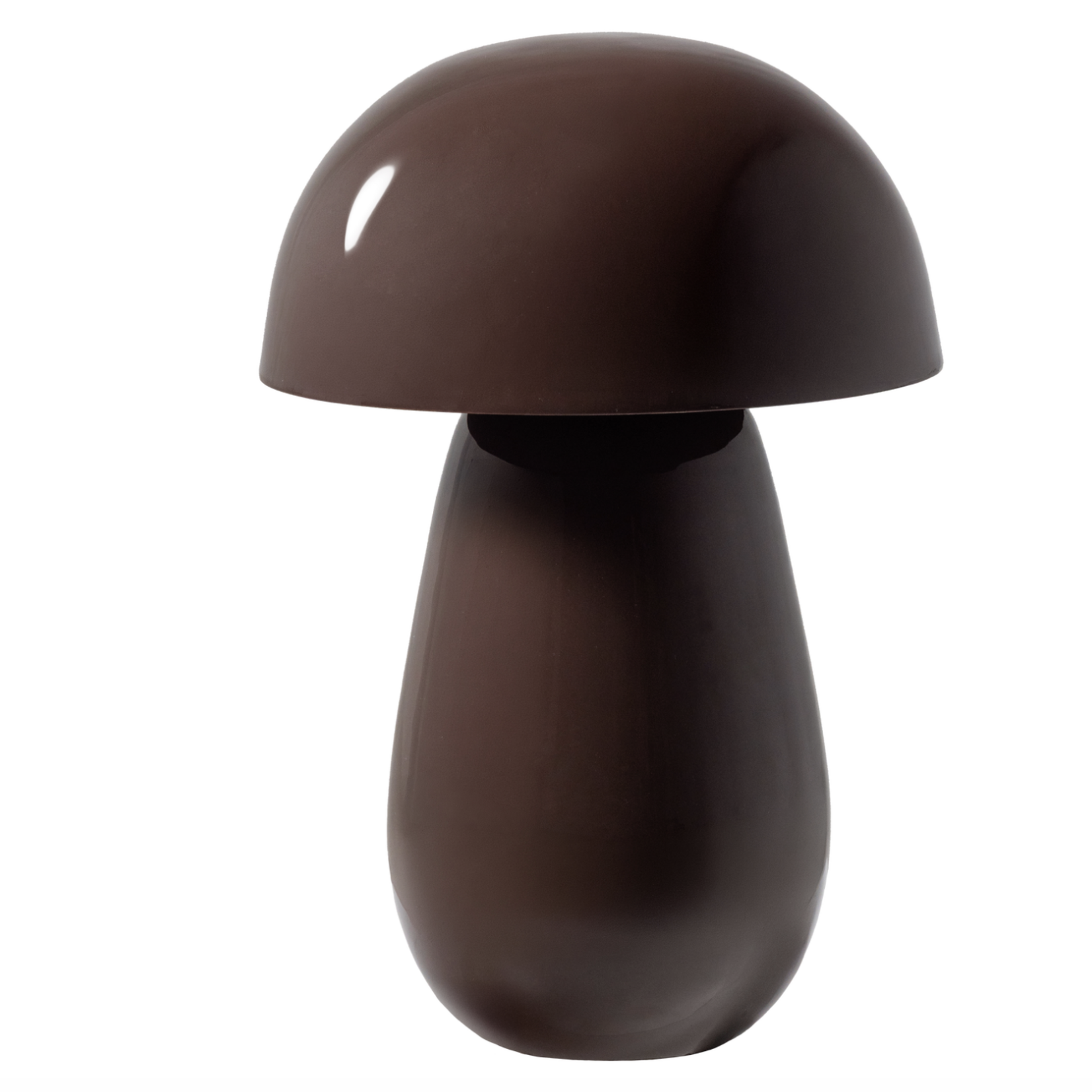 WOOOD EXCLUSIVE WOOOD - Tafellamp Lumor metaal hoogglans bruin