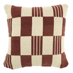 BY BOO BY-BOO - Kussen twist 45x45cm burgundy