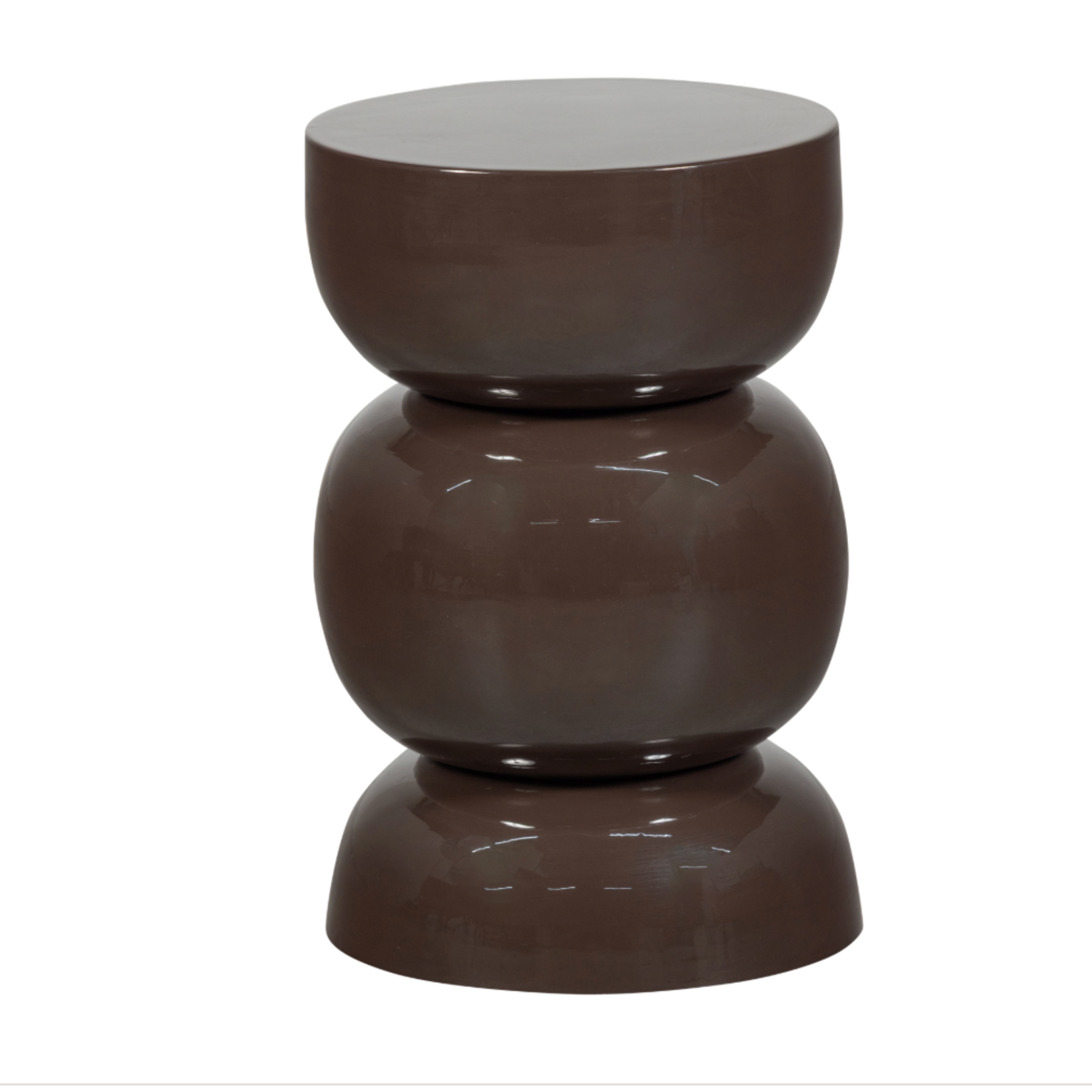 WOOOD EXCLUSIVE WOOOD - Bijzettafel Breno metaal donkerbruin