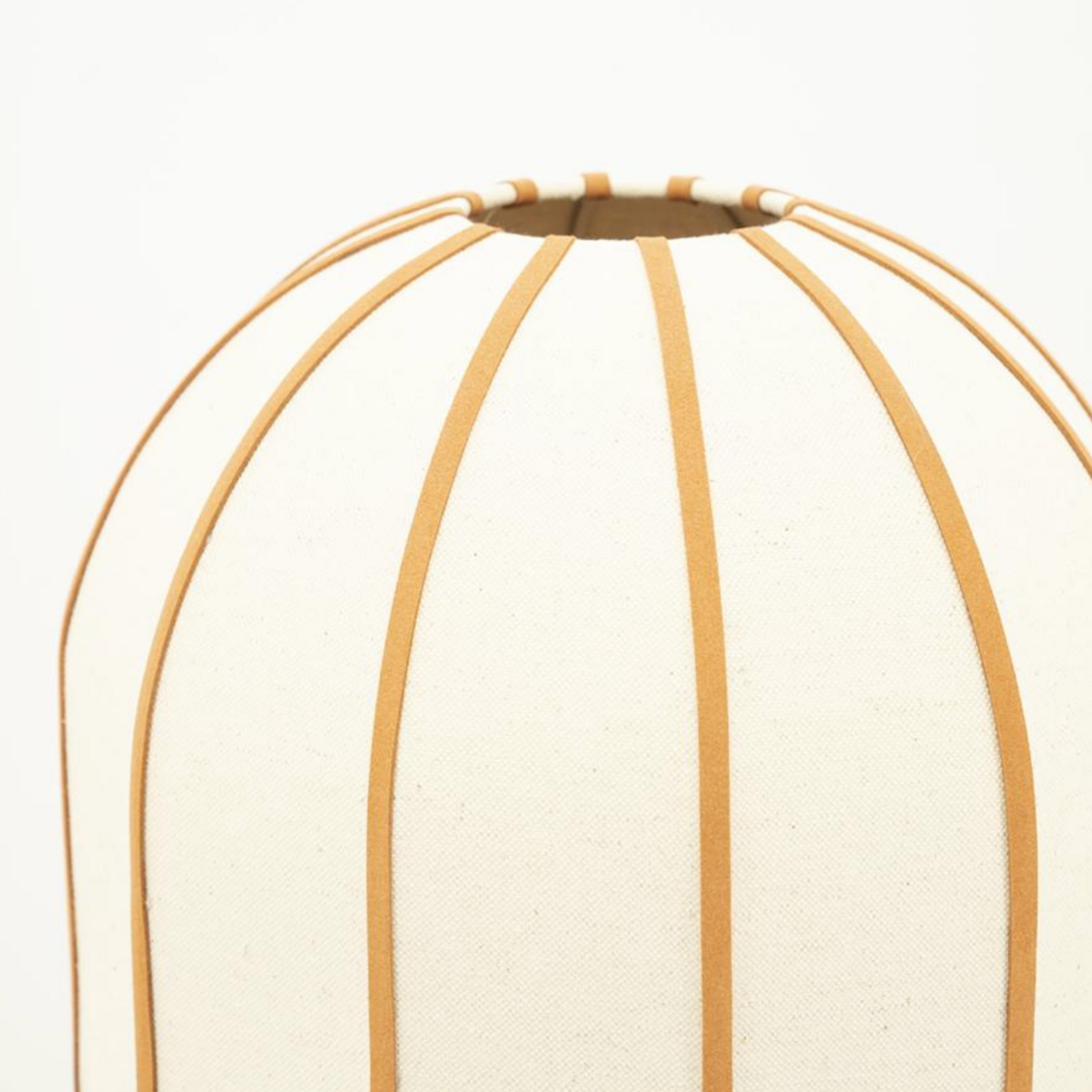 BY BOO BY-BOO - Floor lamp cocoon natural 145cm linnen en leder