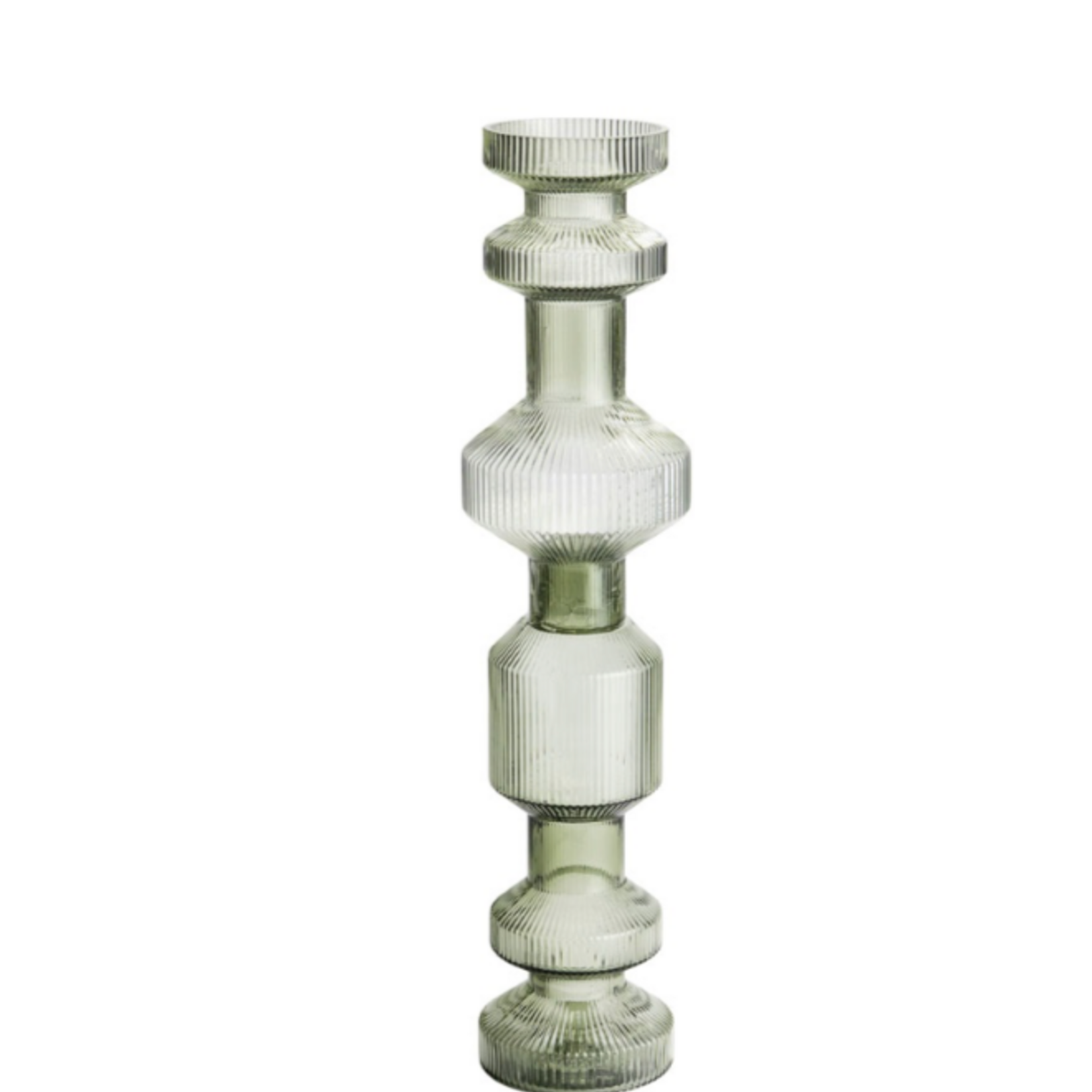 ISAA ISAA - Kandelaar /vaas ARA groen 14,5x61cm glas