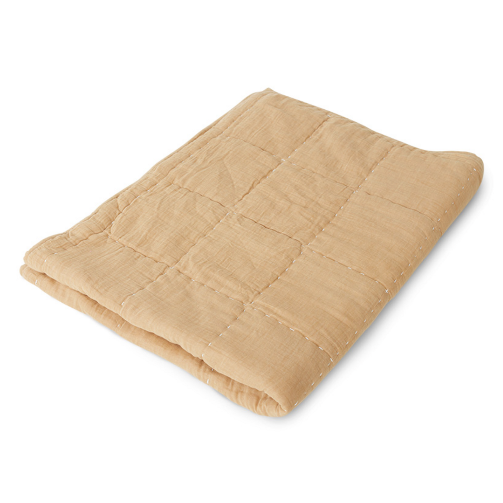 HKLIVING HKLIVING - Gewatteerd plaid zand TTS1041