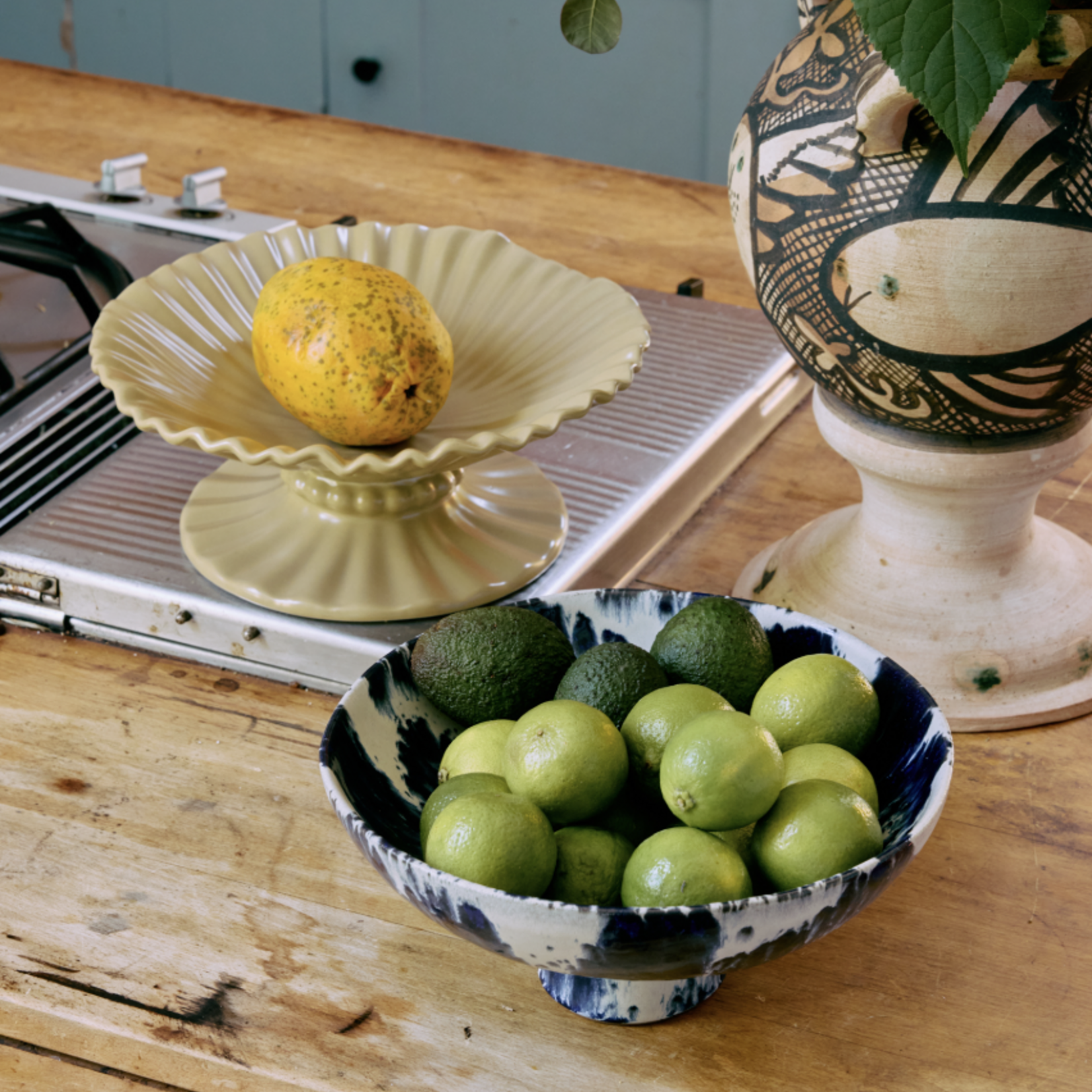 HKLIVING HKLIVING - Kom Ribble L New classics mokkabeige KNC0007