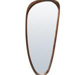-- Spiegel eivorm donker hout 70X150 CM