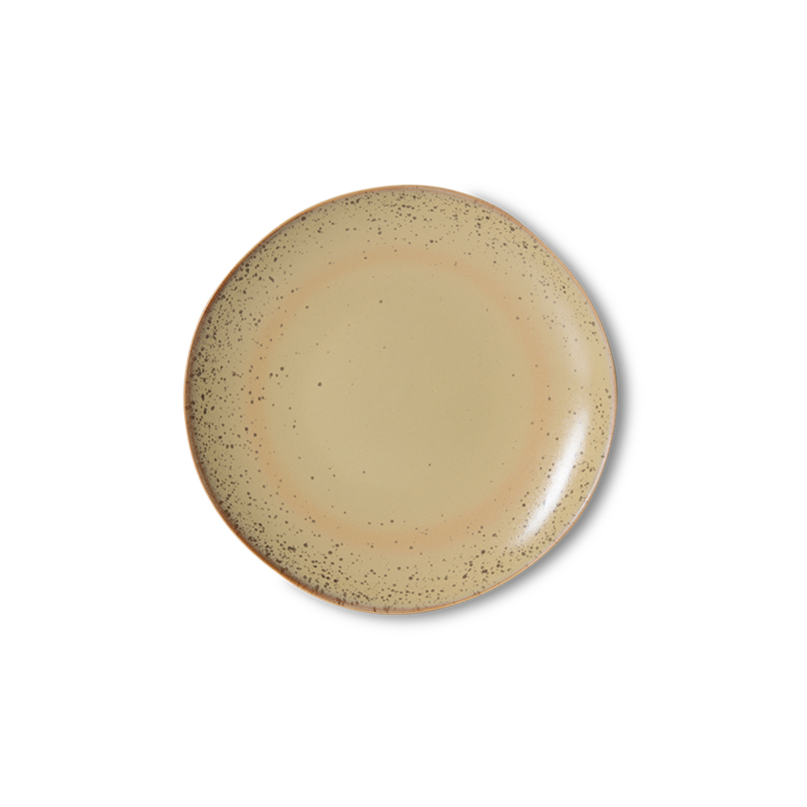 HKLIVING HKLIVING - 70's Gebaksbordje / dessert kst0218 grit geel