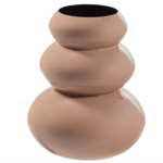 WOOOD EXCLUSIVE WOOOD - Vaas metaal tera hoogglans lichtroze H 35 x B 28 x D 28 cm