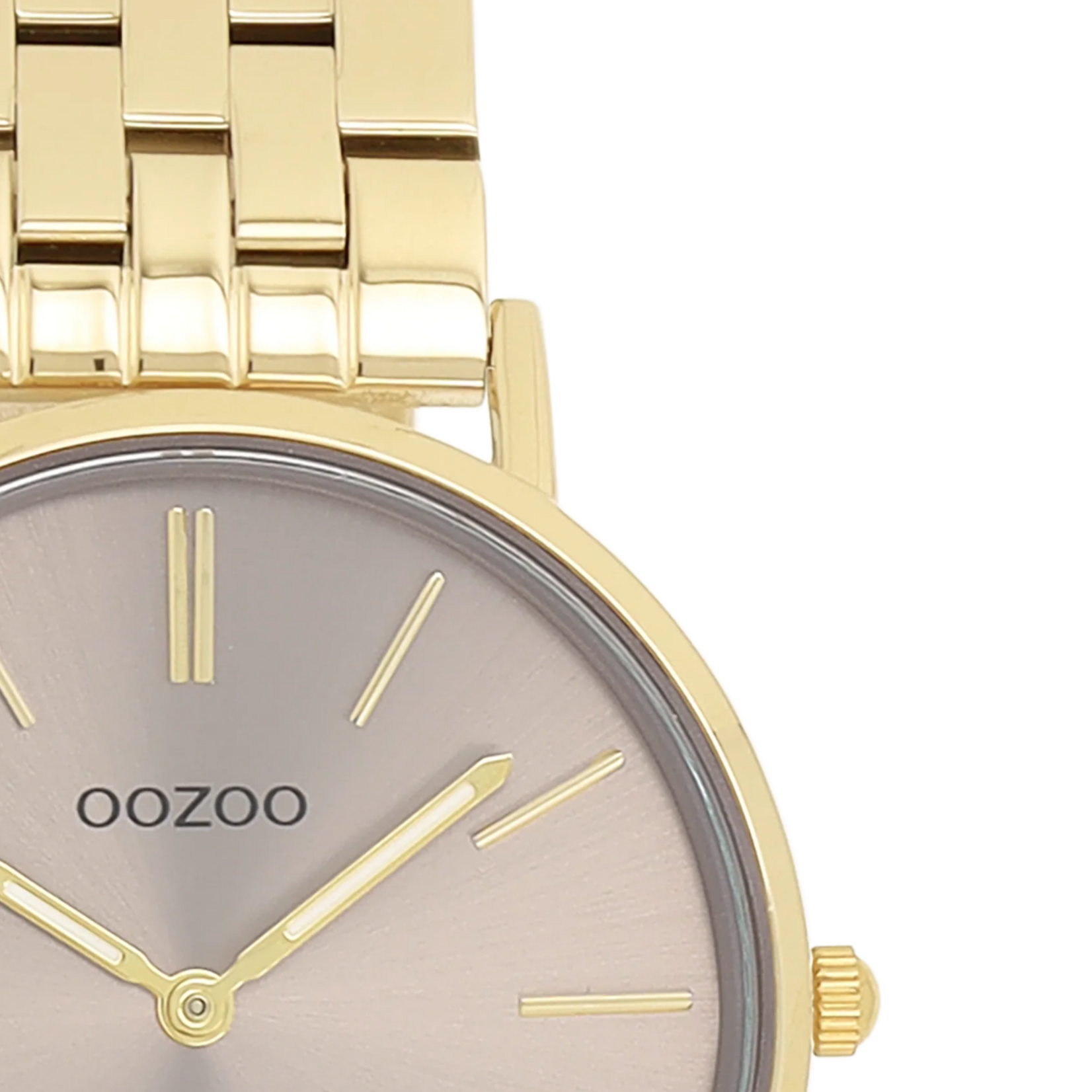OOZOO OOZOO - Horloge goudkleurig met roestvrijstalen armband - C20403
