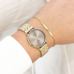 OOZOO OOZOO - Horloge goudkleurig met roestvrijstalen armband - C20403