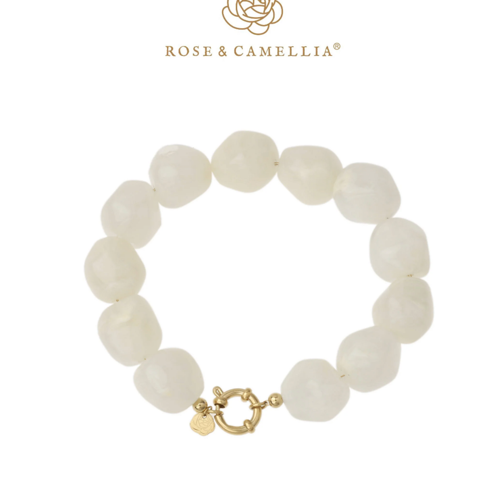 ROSE & CAMELLIA ROSE & CAMELLIA - Armband kralen off white