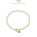 ROSE & CAMELLIA ROSE & CAMELLIA - Armband kralen small off white