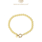 ROSE & CAMELLIA ROSE & CAMELLIA - Armband kralen small butterscotch yellow