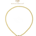 ROSE & CAMELLIA ROSE & CAMELLIA - Ketting kleine zacht gele kralen