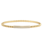 ROSE & CAMELLIA ROSE & CAMELLIA - Armband goud bolletjes met steentjes
