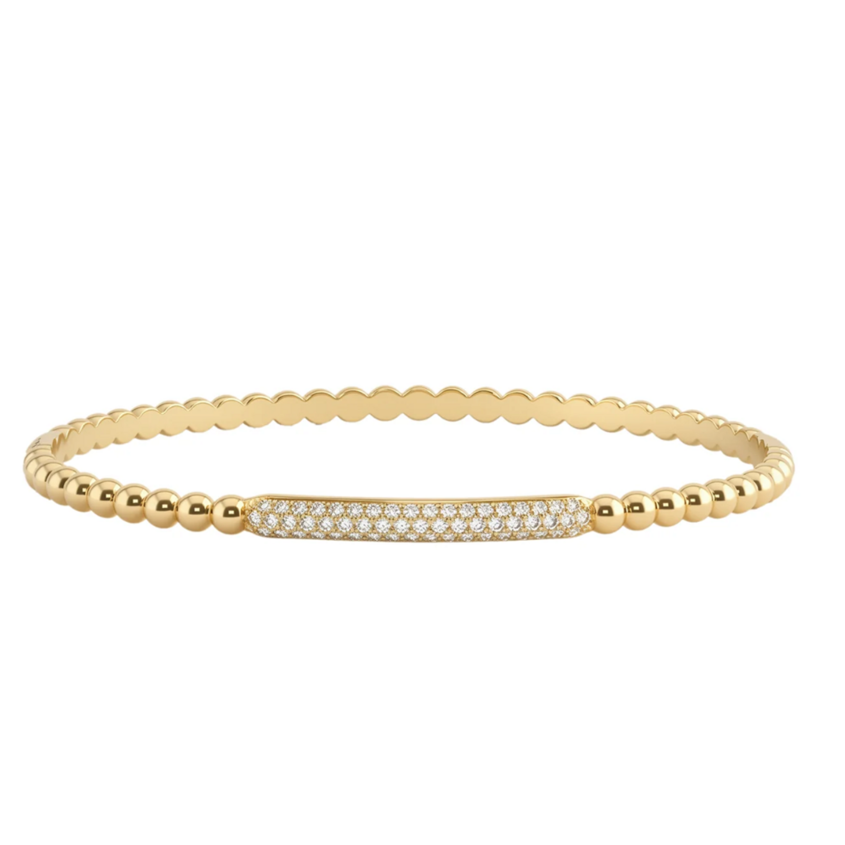 ROSE & CAMELLIA ROSE & CAMELLIA - Armband goud bolletjes met steentjes