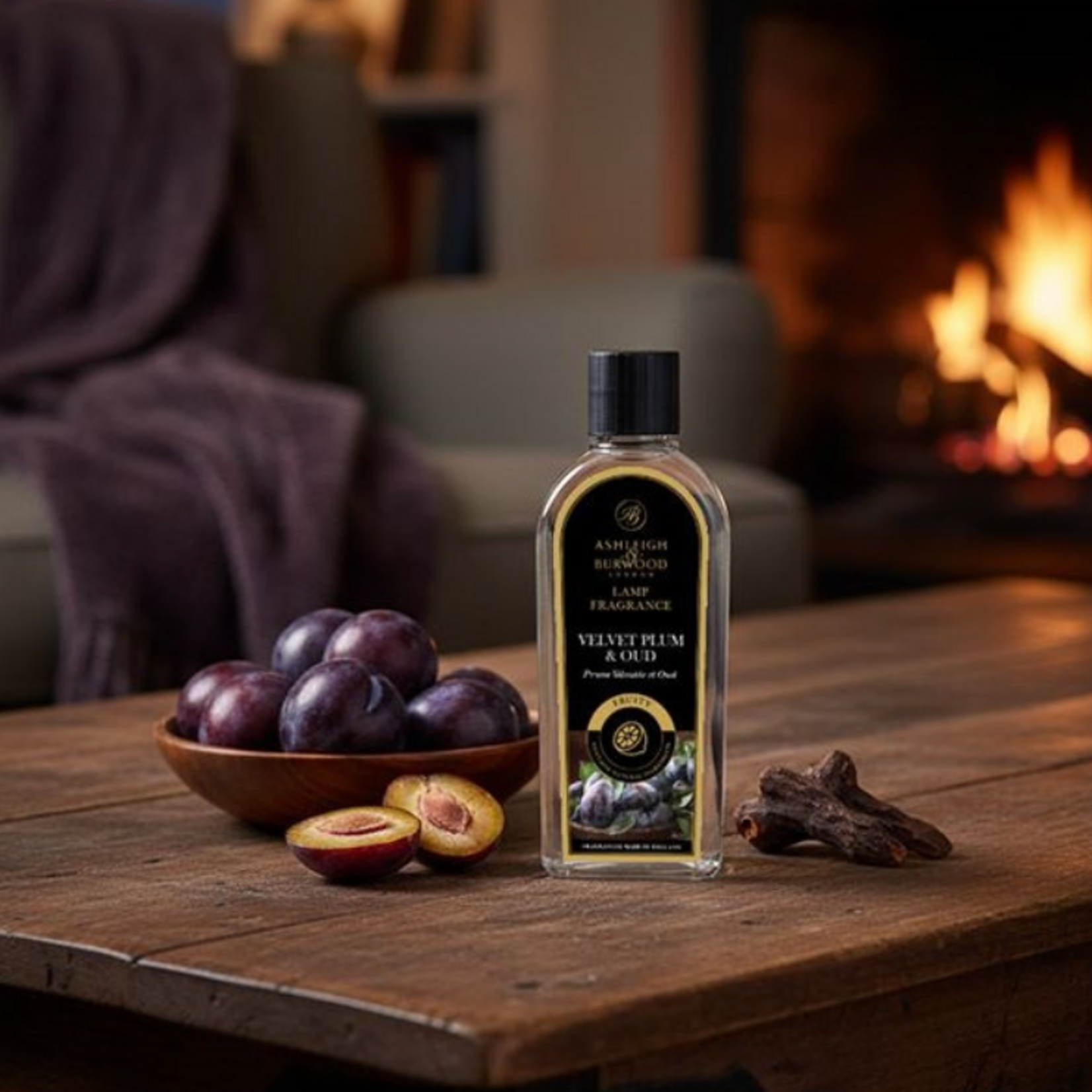 ASHLEIGH & BURWOOD ASHLEIGH & BURWOOD - Geurlamp olie Velvet Plum & Oud 500ML
