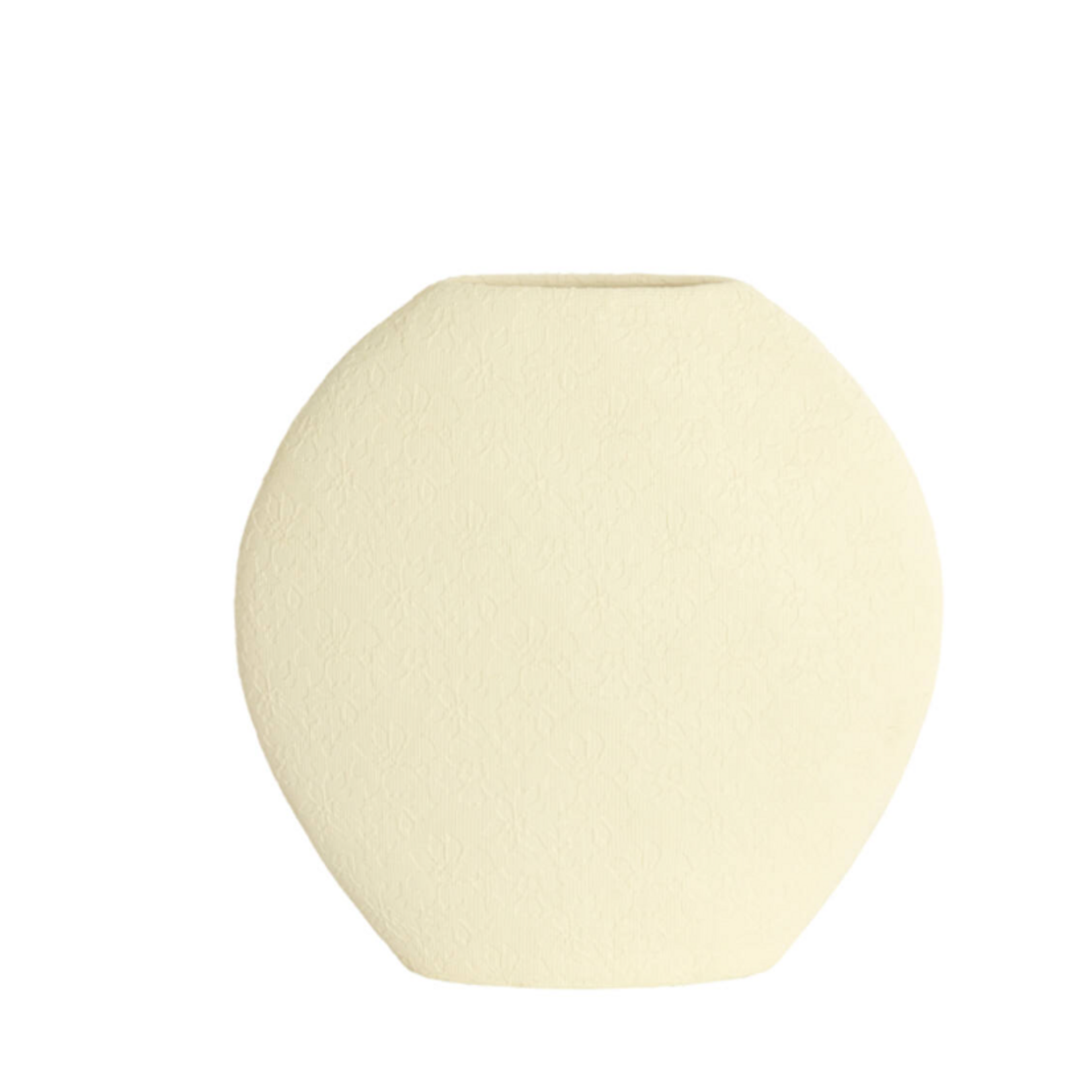 -- Vaas deco 40,5x11x40 cm  crème wit