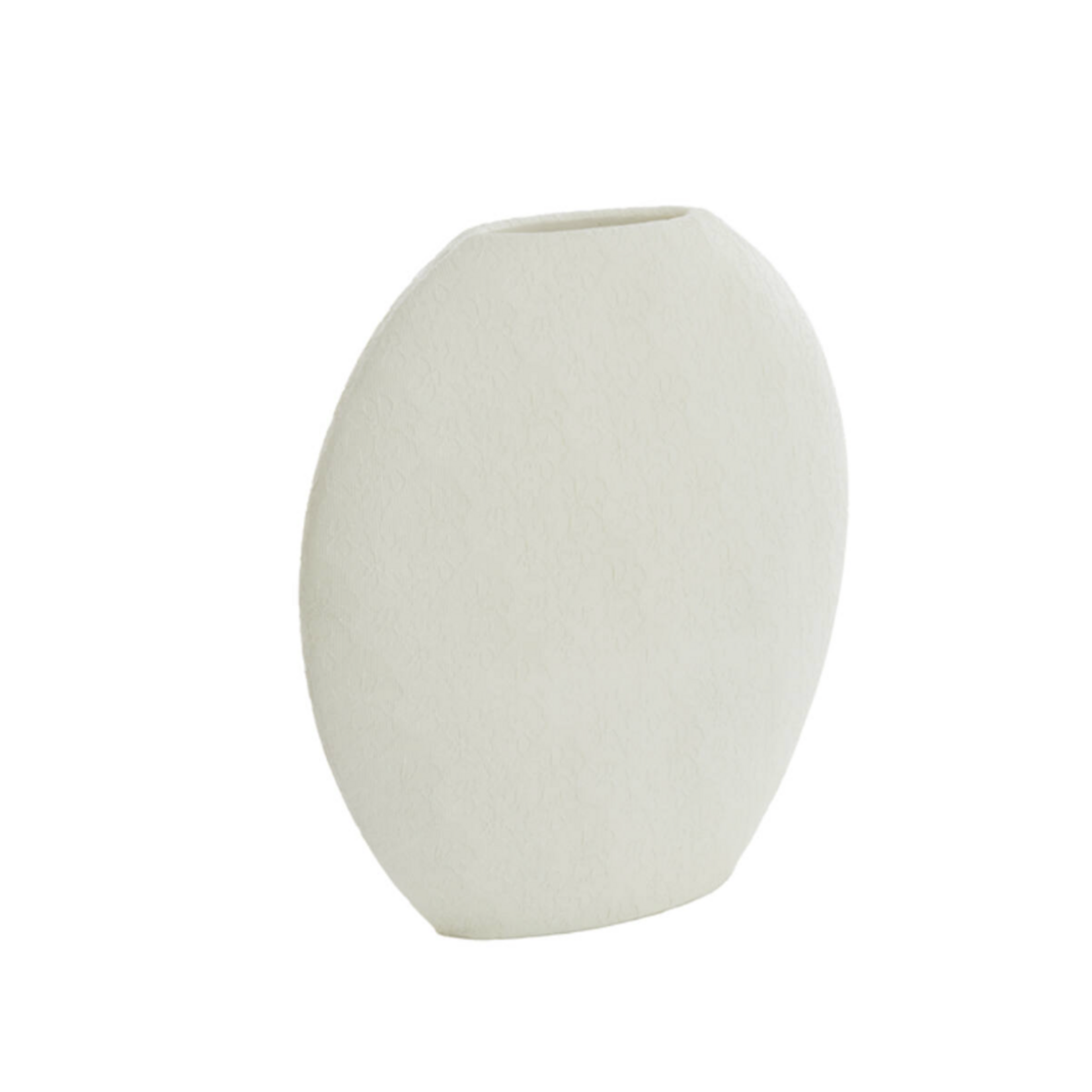-- Vaas deco 40,5x11x40 cm  crème wit
