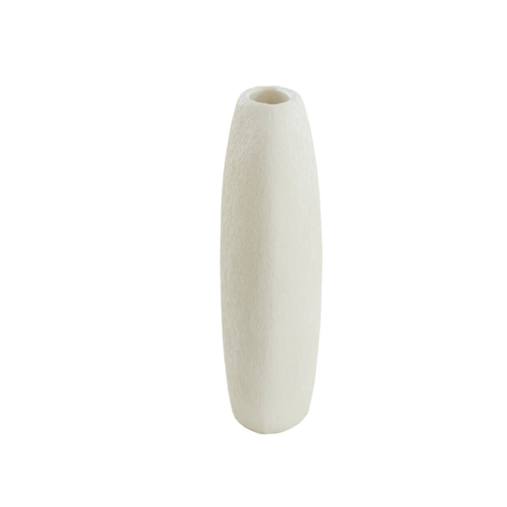 -- Vaas deco 40,5x11x40 cm  crème wit