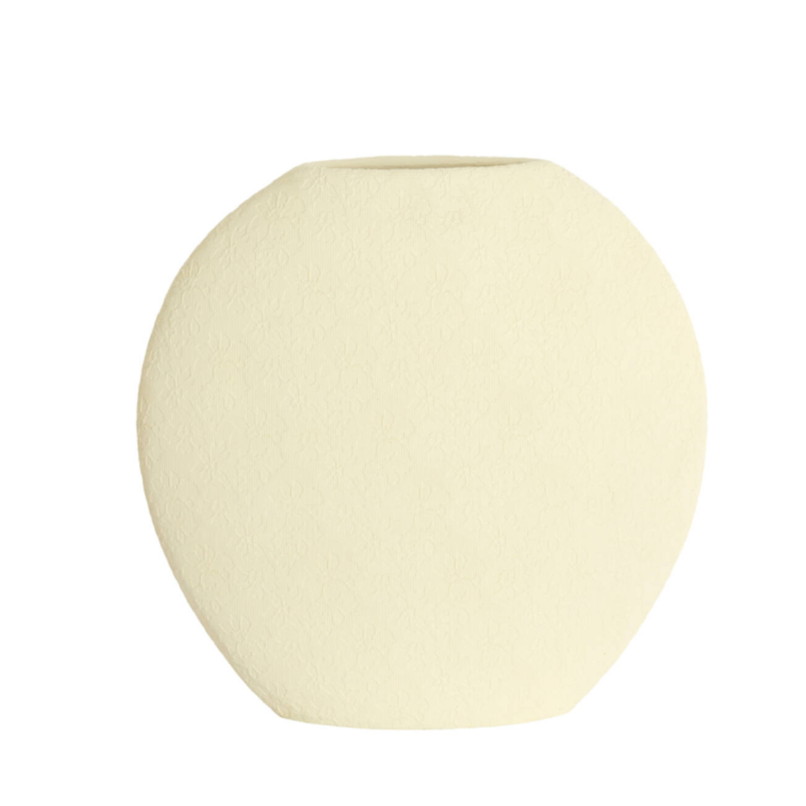 -- Vaas deco 51x14x50 cm  crème wit