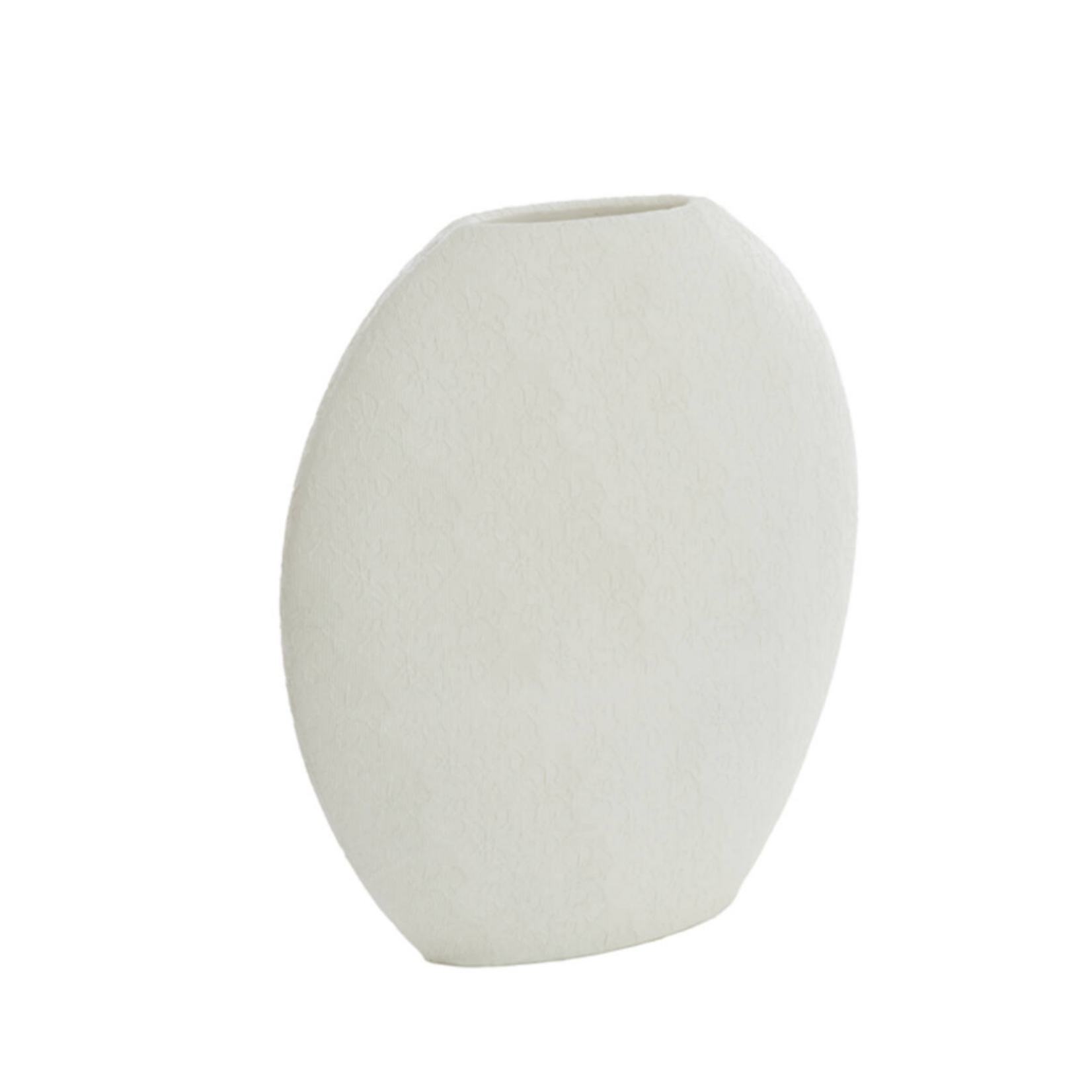 -- Vaas deco 51x14x50 cm  crème wit