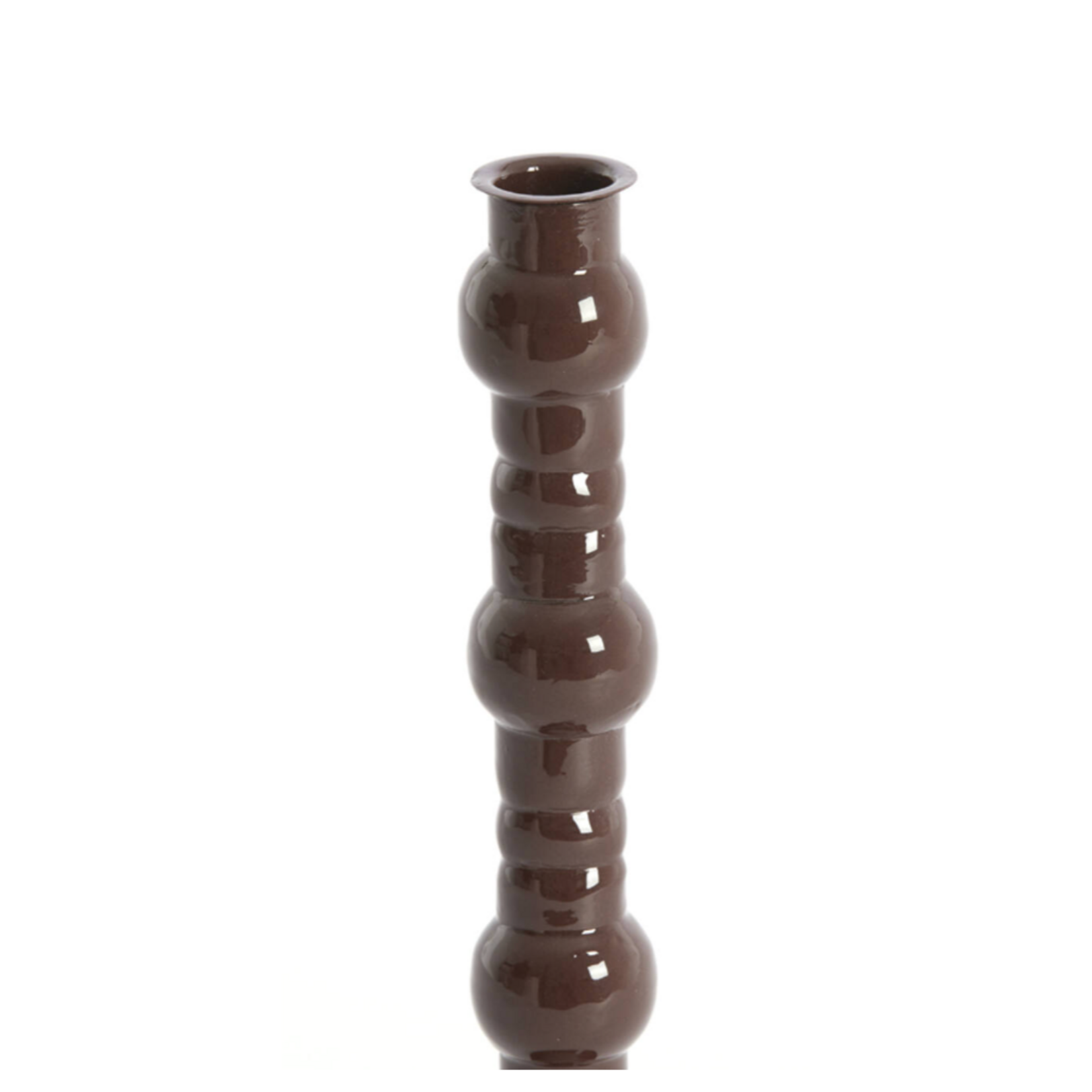 -- Kandelaar Ø10x31 cm dark brown