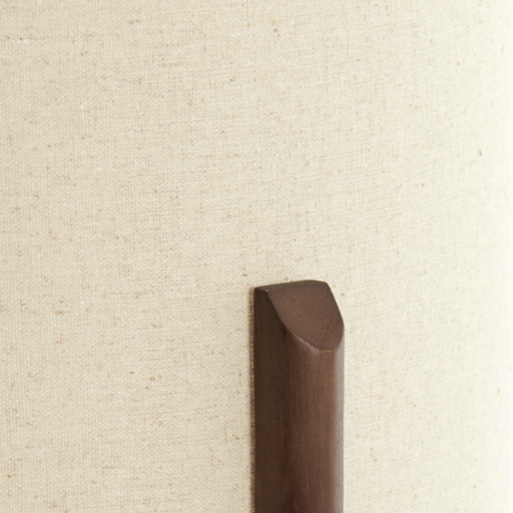 -- Tafellamp Ø22x33 cm donker bruin hout+linnen naturel